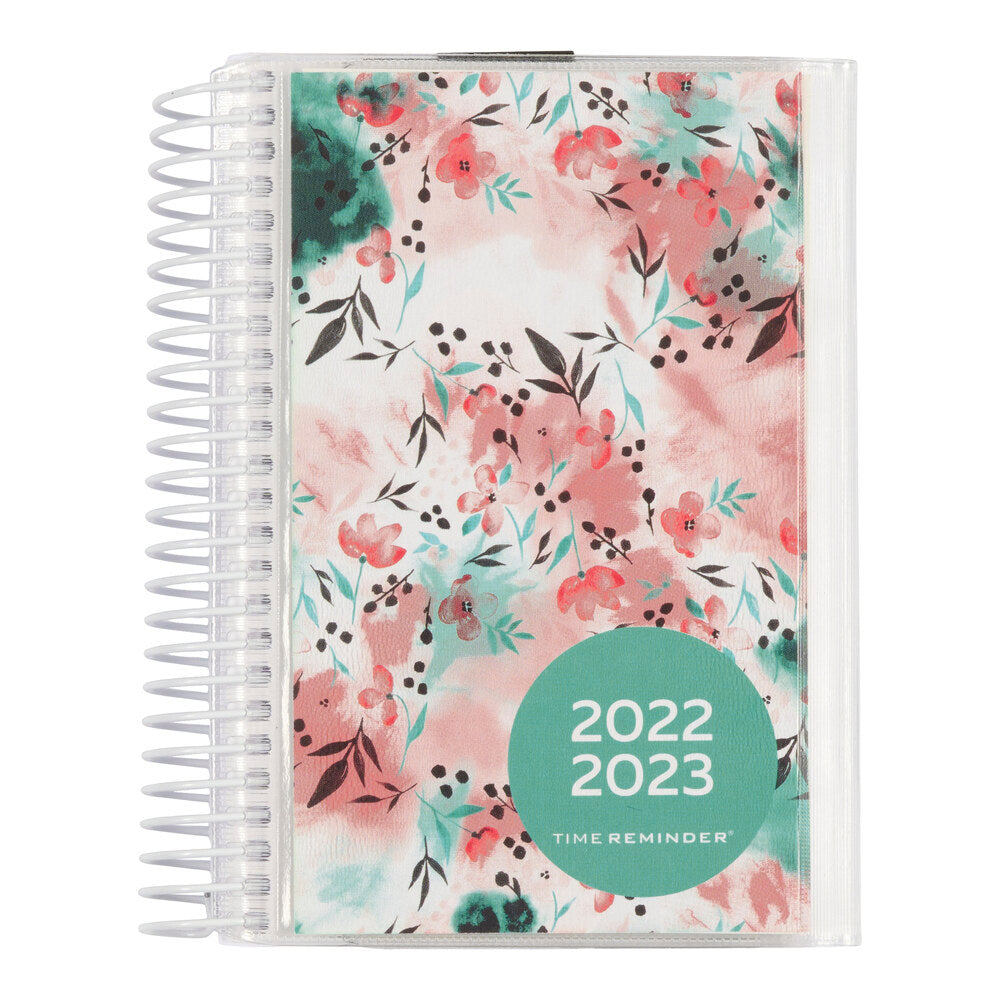 Studiekalender 2022/23 mini 2 i 1 dag m/klap. Medfølger bogmærke og stickers.