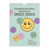 Skolefamiliekalender 2022/23 i  A3 med smiley design