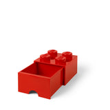 LEGO opbevaringskasse med skuffe 4 rød