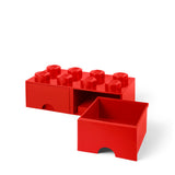 LEGO opbevaringskasse med skuffe 8 rød