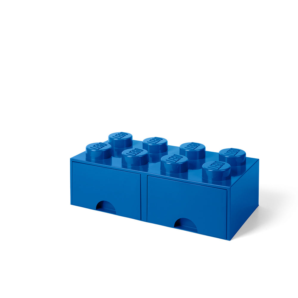 LEGO opbevaringskasse med skuffe 8 blå