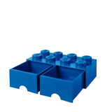 LEGO opbevaringskasse med skuffe 8 blå