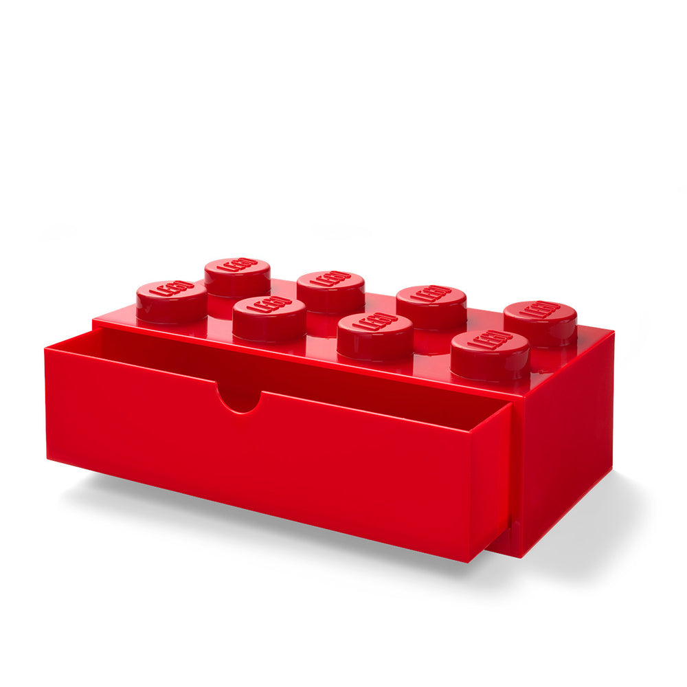 LEGO skrivebordsopbevaringskasse 8 - rød