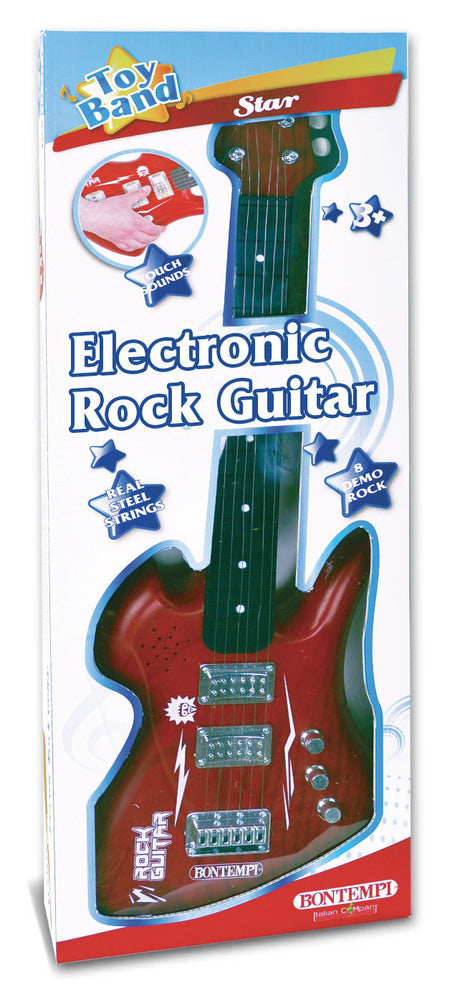 El-guitar med metal strenge