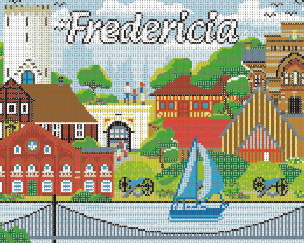 Diamond Art Fredericia 40 x 50 cm