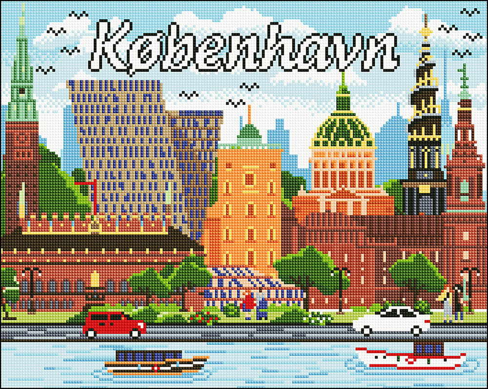 Diamond Art København 40 x 50 cm