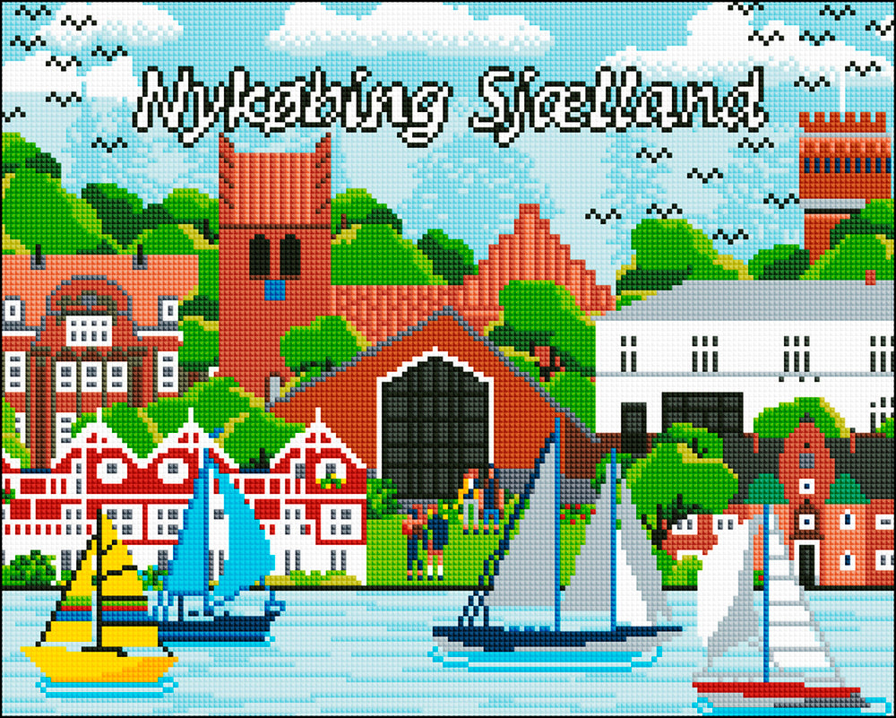 Diamond Art Nykøbing Sjælland 40 x 50 cm