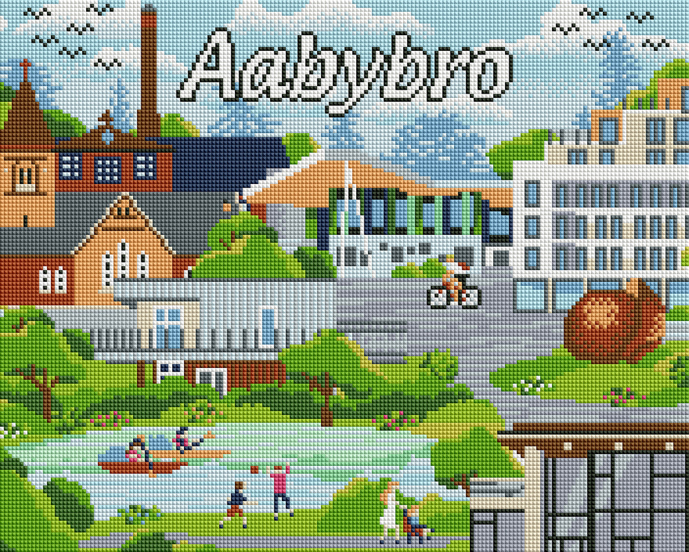 Diamond Art Aabybro 40 x 50 cm