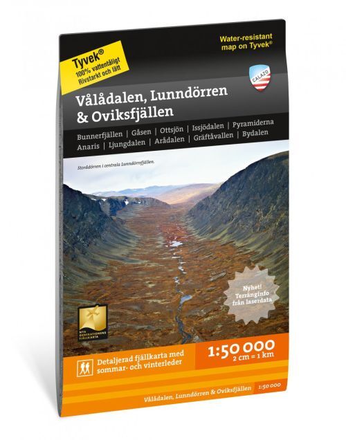 Vålådalen, Lunndörren & Oviksfjällen 1:50.000