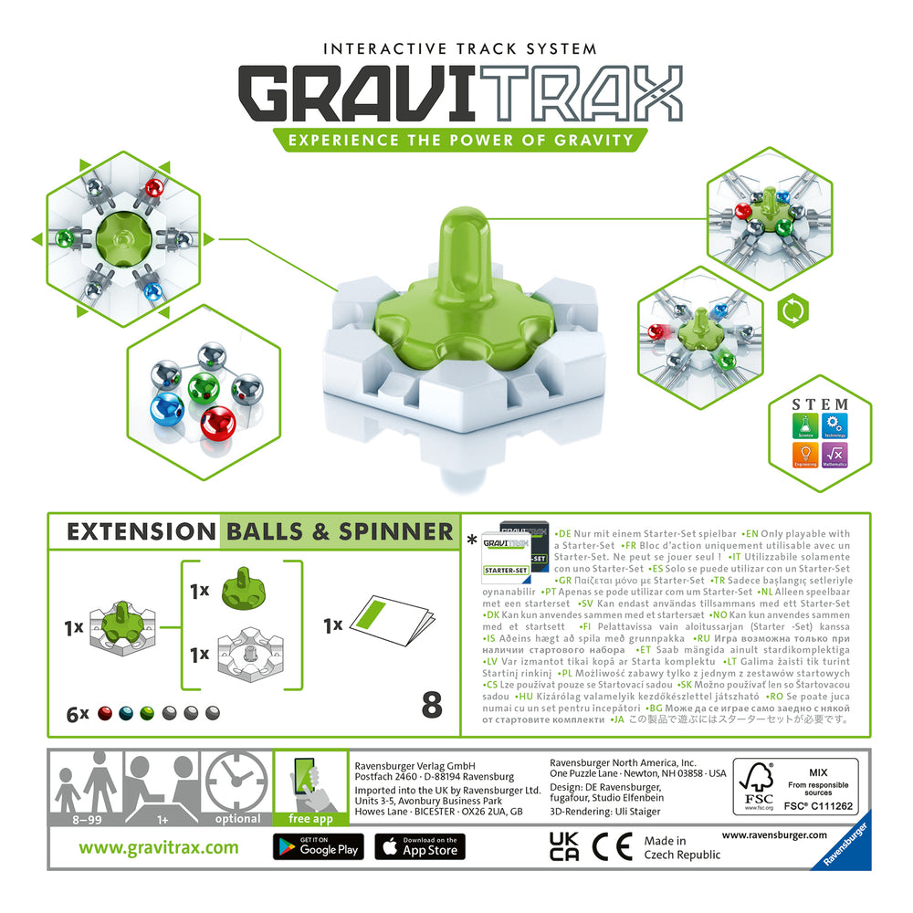 GraviTrax Balls and Spinner