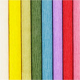 Crepepapir standardfarver 8 ark 25 x 60 cm