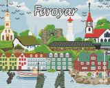 Diamond art lærred føroyar  40 x 50 cm