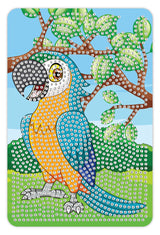 Diamond Art Papegøje 10 x 15 cm