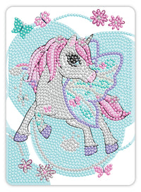 Diamond Art Enhjørning 13 x 18 cm