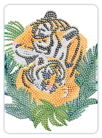 Diamond Art Tiger 13 x 18 cm