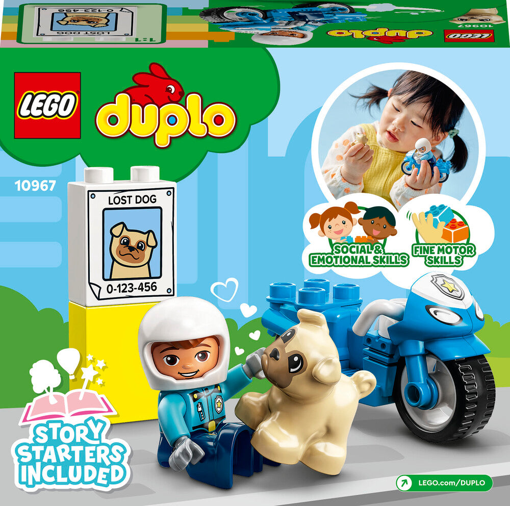 D2 10967 LEGO DUPLO Town Politimotorcykel