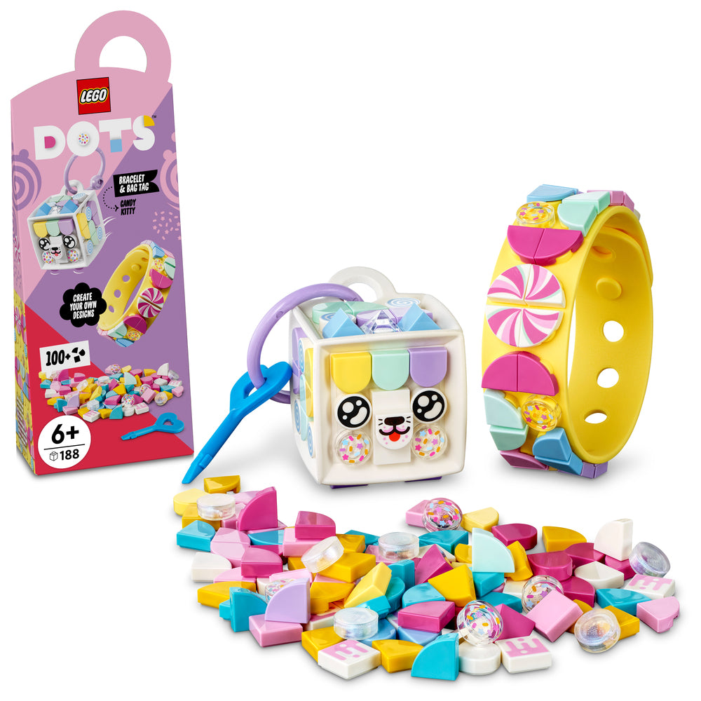 41944 LEGO DOTS Sukkerkat - Armbånd Og Taskevedhæng