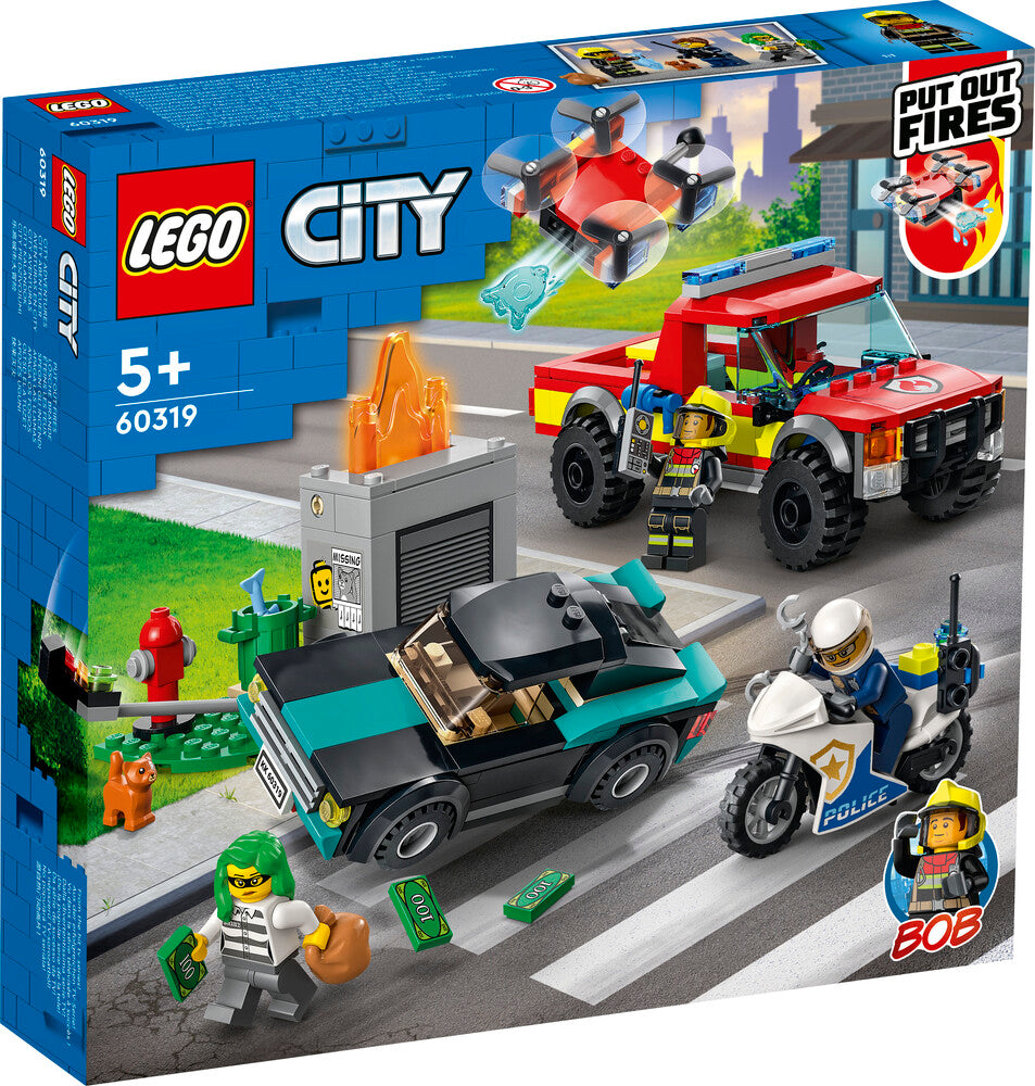 60319 LEGO City Fire Brandslukning og politijagt