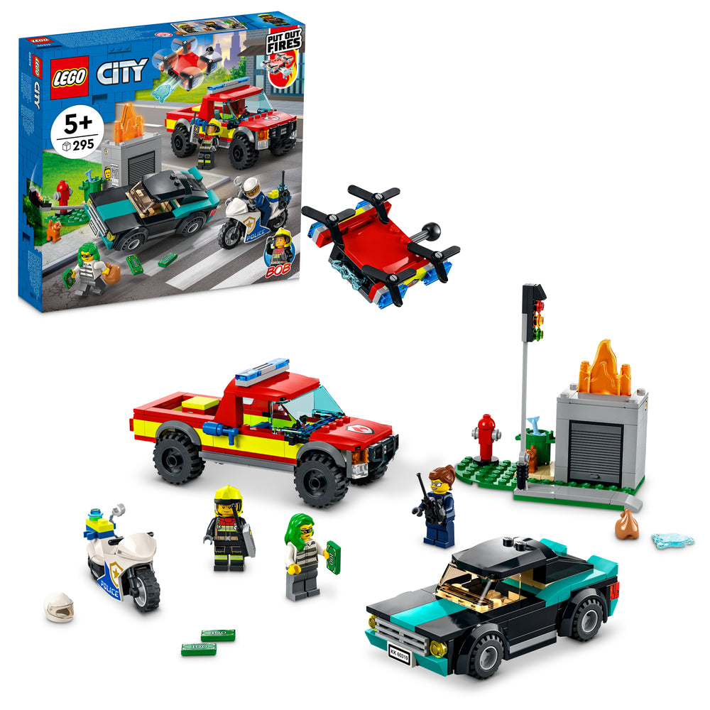 60319 LEGO City Fire Brandslukning og politijagt