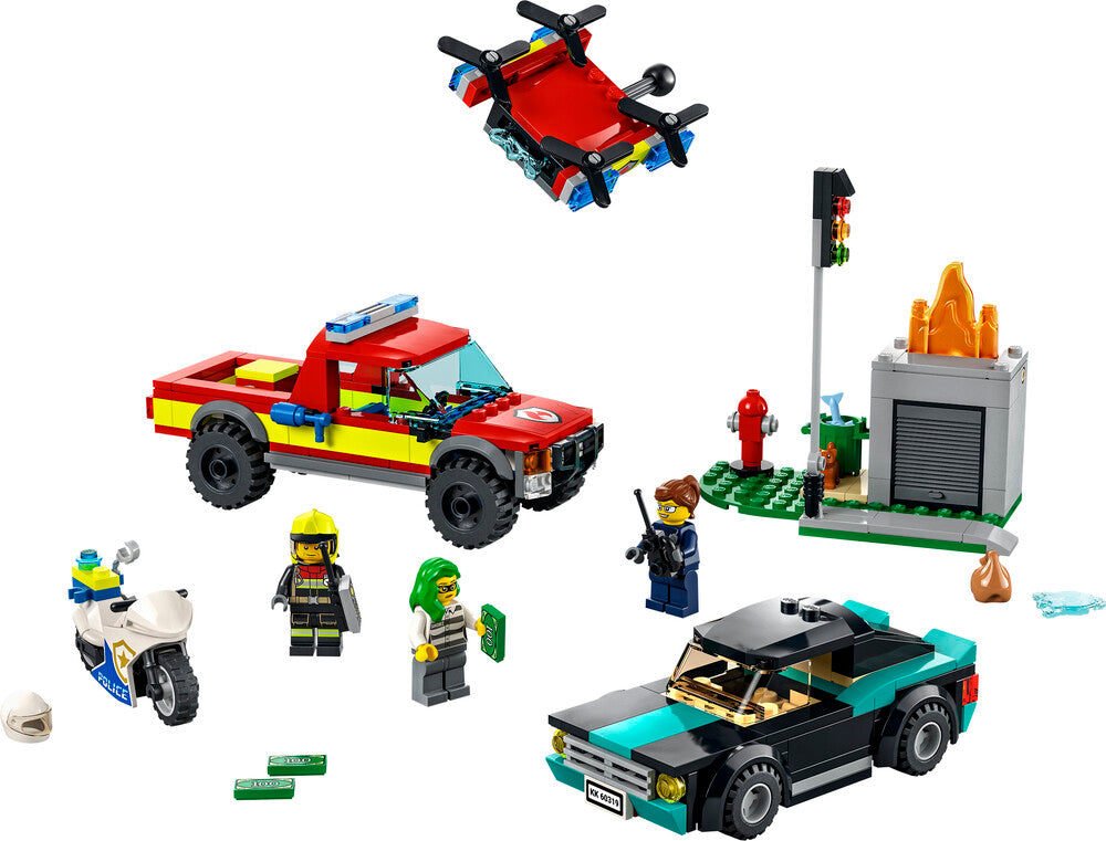 60319 LEGO City Fire Brandslukning og politijagt