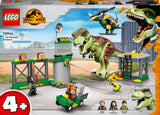 76944 LEGO Jurassic World T. rex på dinosaurflugt