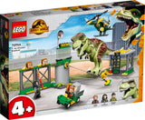 76944 LEGO Jurassic World T. rex på dinosaurflugt