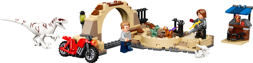 76945 LEGO Jurassic World Atrociraptor-dinosaur: motorcykeljagt