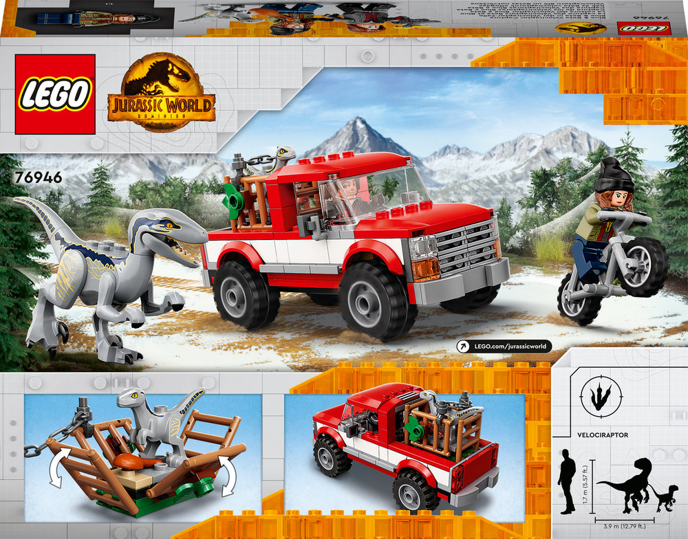76946 LEGO Jurassic World Blue og Beta – velociraptor-fangst