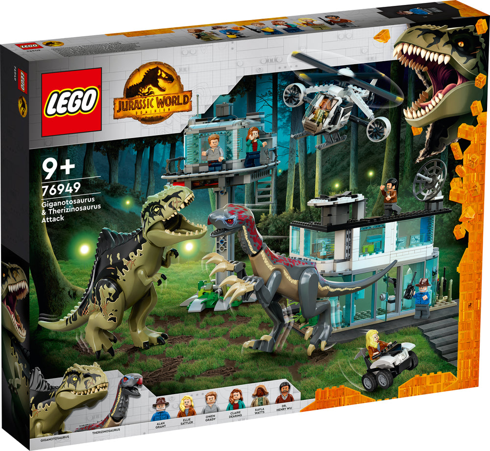 76949 LEGO Jurassic World Giganotosaurus og Therizinosaurus-angreb