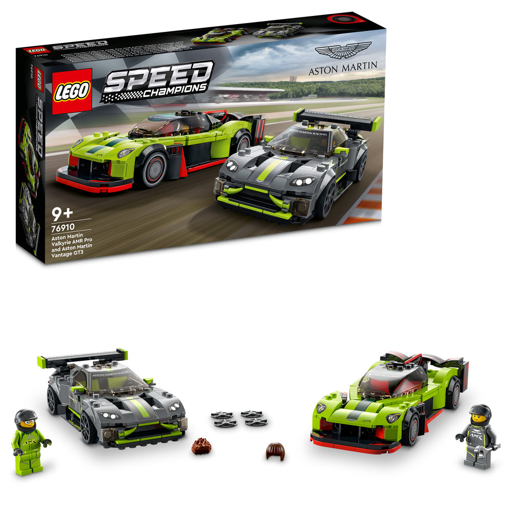 76910 LEGO Speed Champions Aston Martin Valkyrie AMR Pro og Aston Martin Vantage GT3
