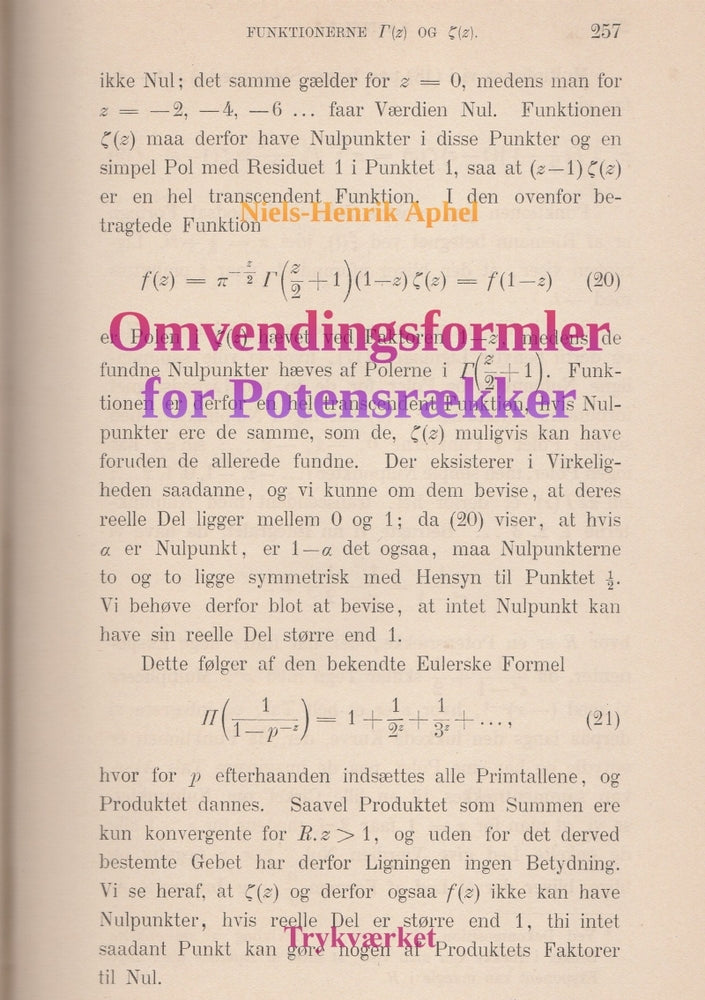 Omvendingsformler for Potensrækker