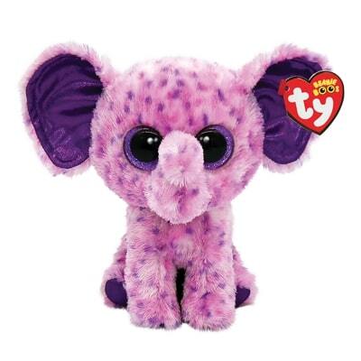 Ty Beanie Boos Eva lilla elefant 15,5 cm