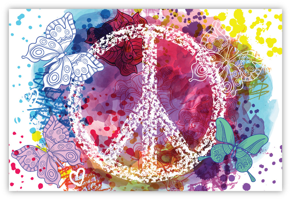 Diamond Art Peace tegn 20 x 30 cm