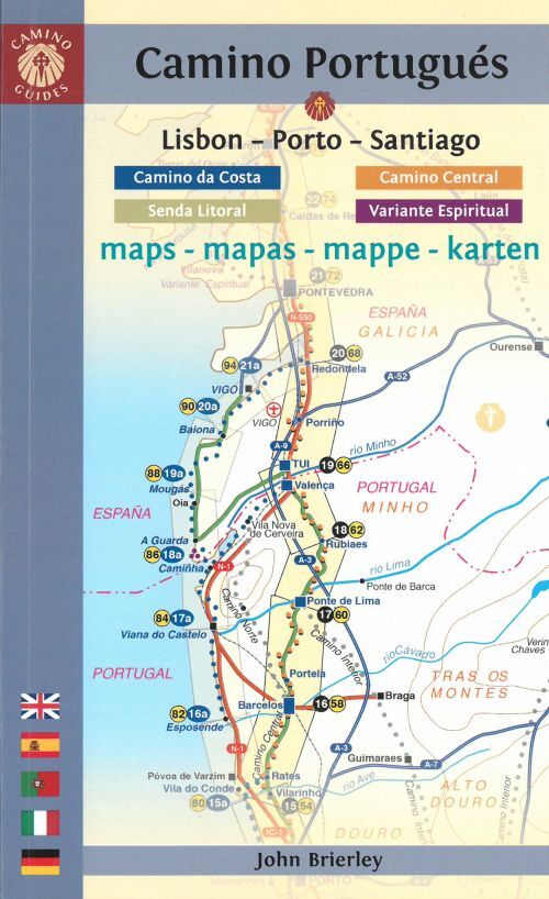Camino Portugues, Camino Central - Camino da Costa Maps: Lisbon - Porto - Santiago