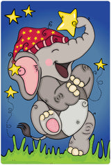 Diamond Art elefant 10 x 15 cm