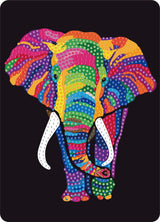 Diamond Art elefant 13 x 18 cm
