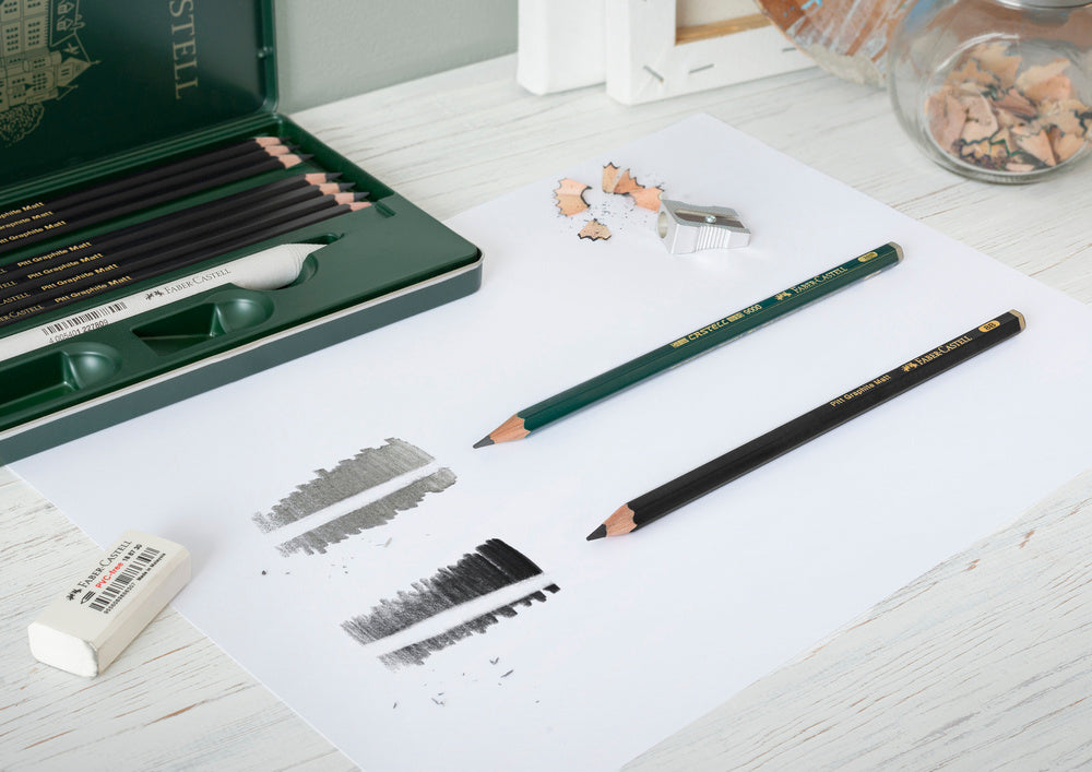 Pencil pitt graphite mat Faber-Castell 11 stk