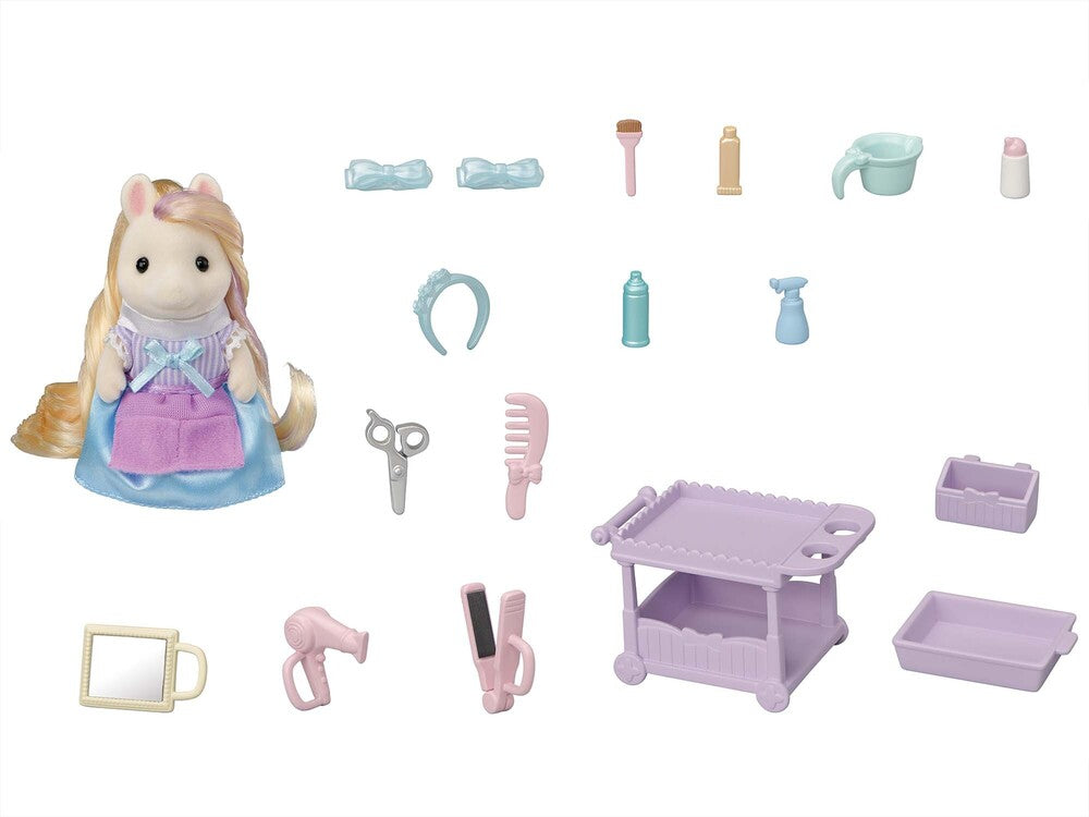 Sylvanian Families Pony's Frisør Stylinglegesæt med figur