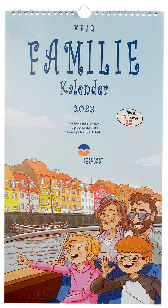 Familiekalender 2023 vejr 5 personer