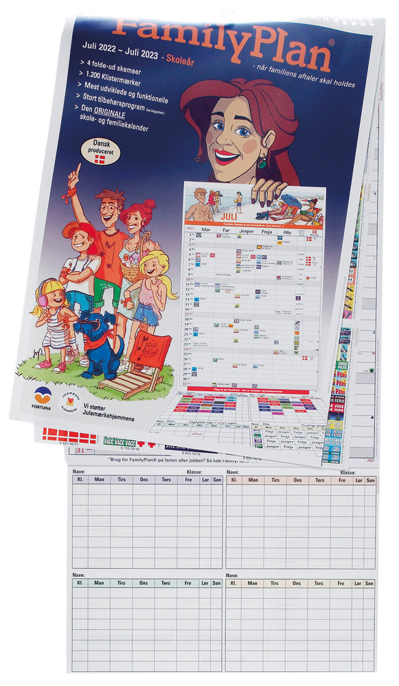 Familiekalender familyplan 2022/23 5-pers.