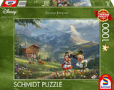 Puslespil Disney Mickey & Minnie in the 
Alps 1000 brikker