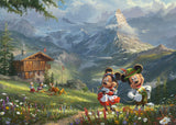 Puslespil Disney Mickey & Minnie in the 
Alps 1000 brikker