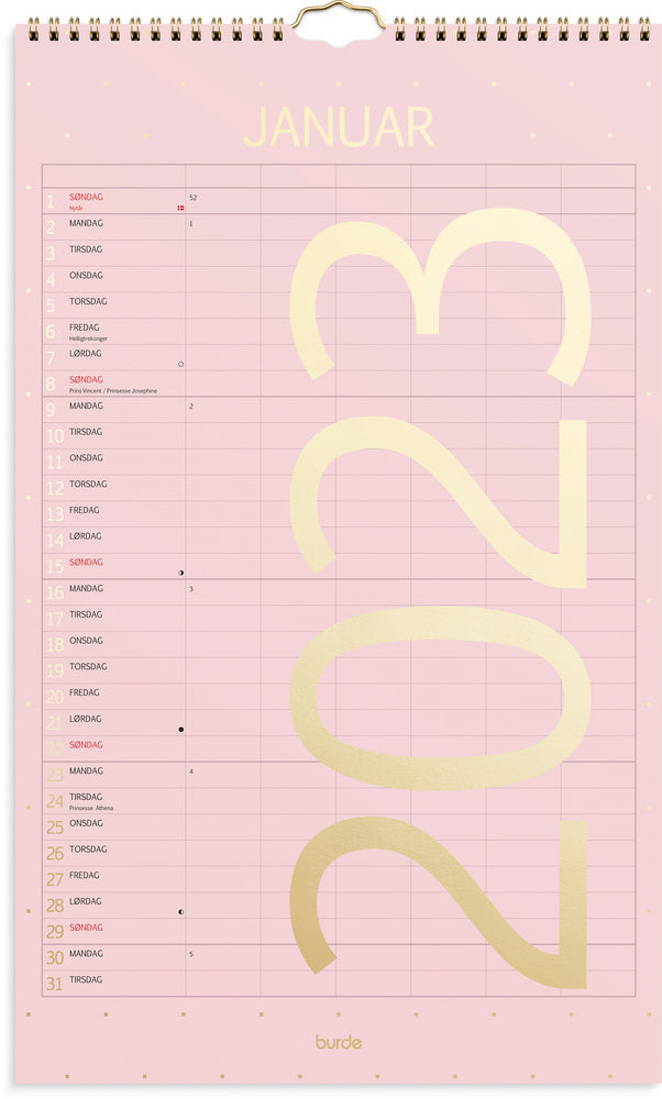 Vægkalender color 2023 Mayland