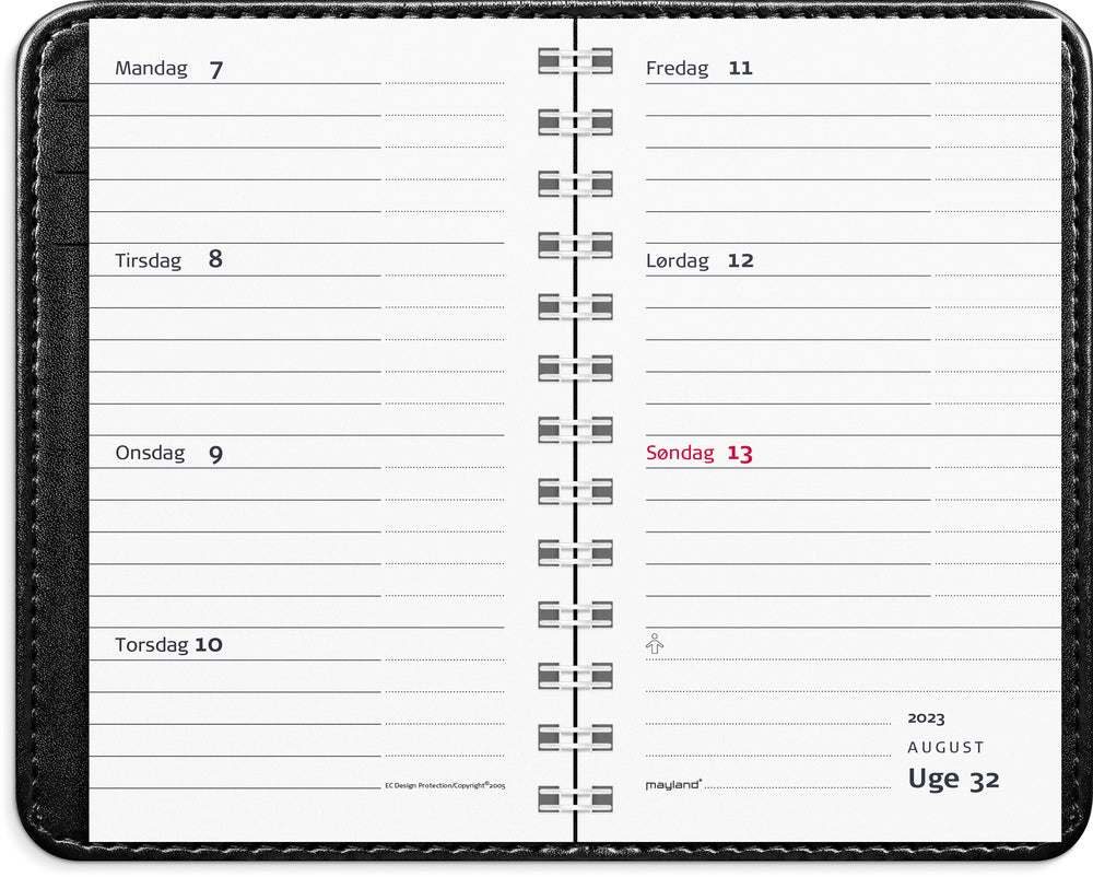 Nano planner kunstskind sort