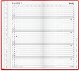 Index planner måned rød 2023