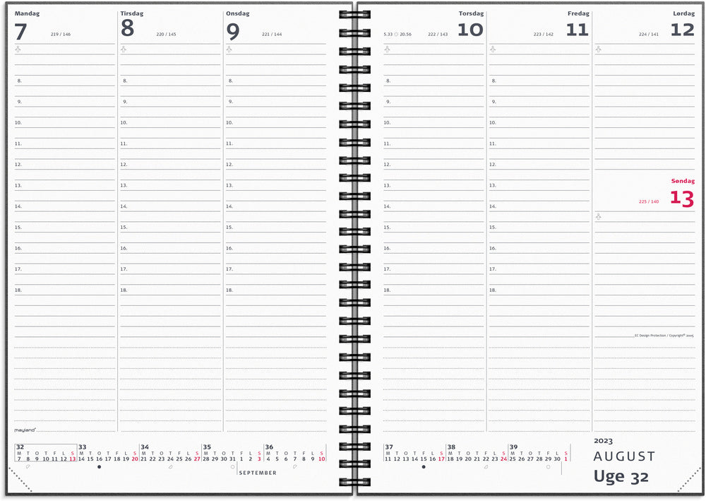 Ugekalender pap årstal 2023