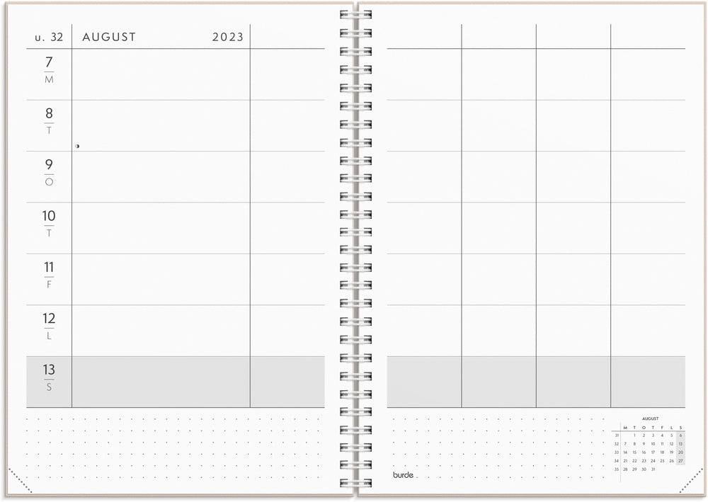 Familiekalender tekstil 2023