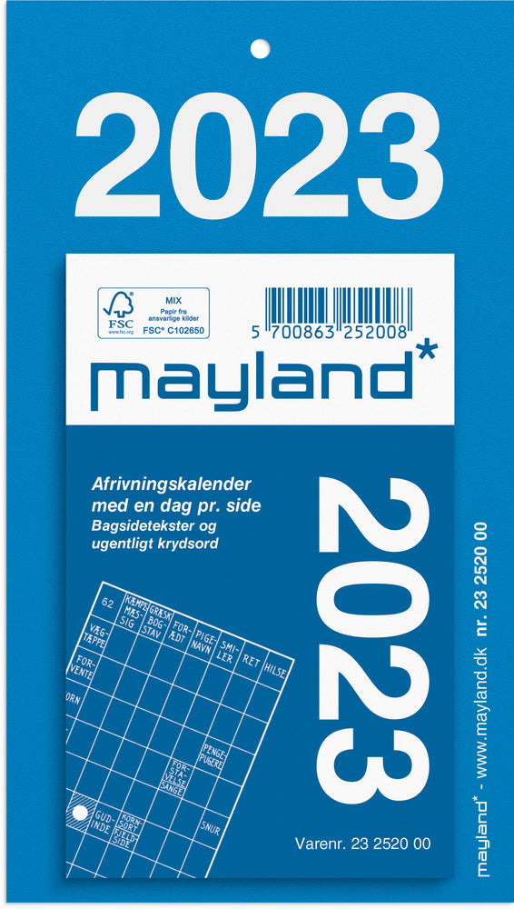 Afrivningskalender 2023 Mayland