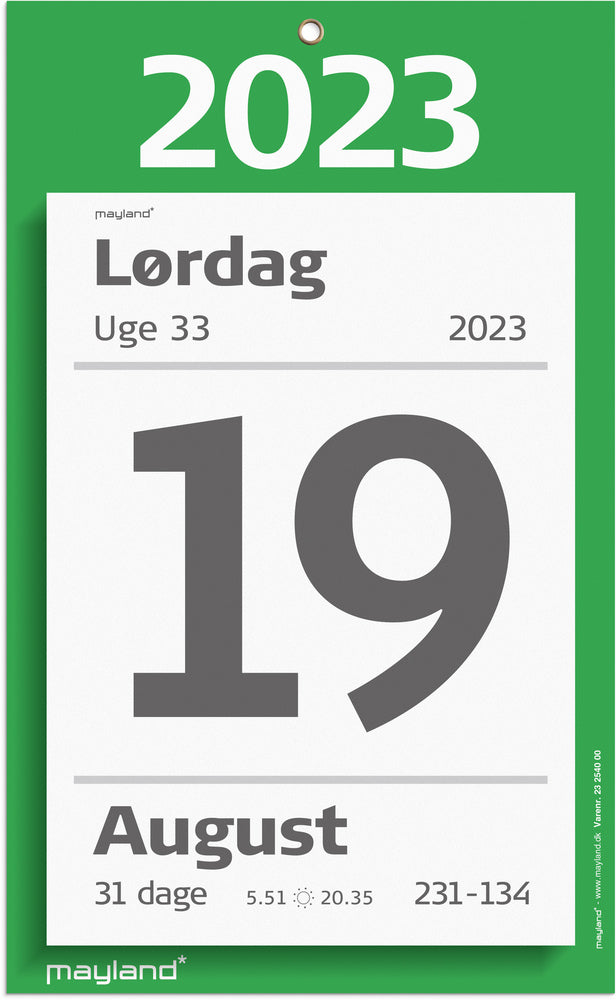 Kæmpe afrivningskalender 2023