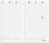 Ugekalender mappe skind sort